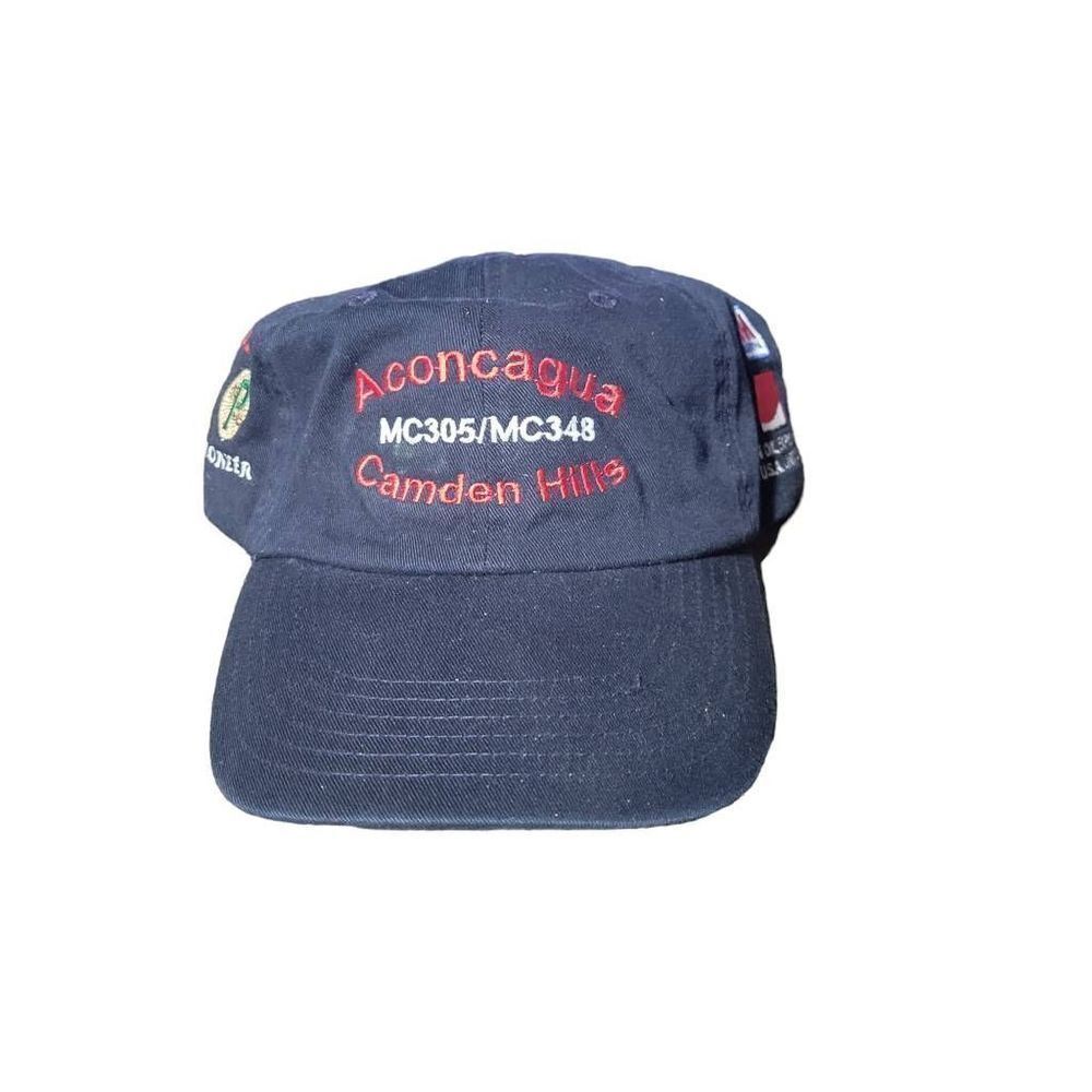 Vintage Marathon Oil Aconcagua Camden Hills Oilfield Embroidered Canvas Baseball